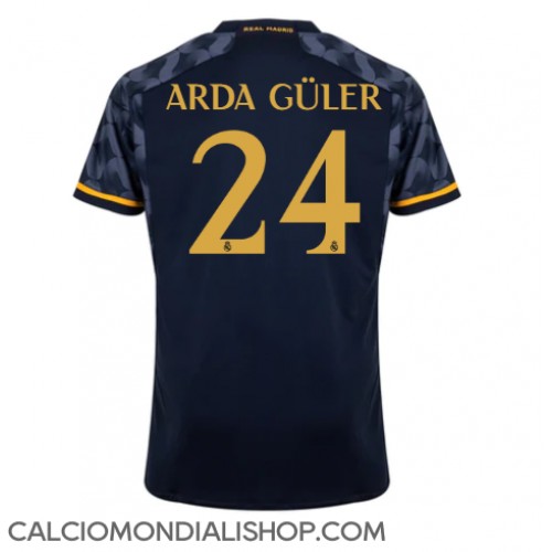 Maglie da calcio Real Madrid Arda Guler #24 Seconda Maglia 2023-24 Manica Corta